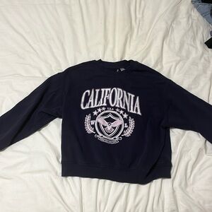 Blue California crewneck